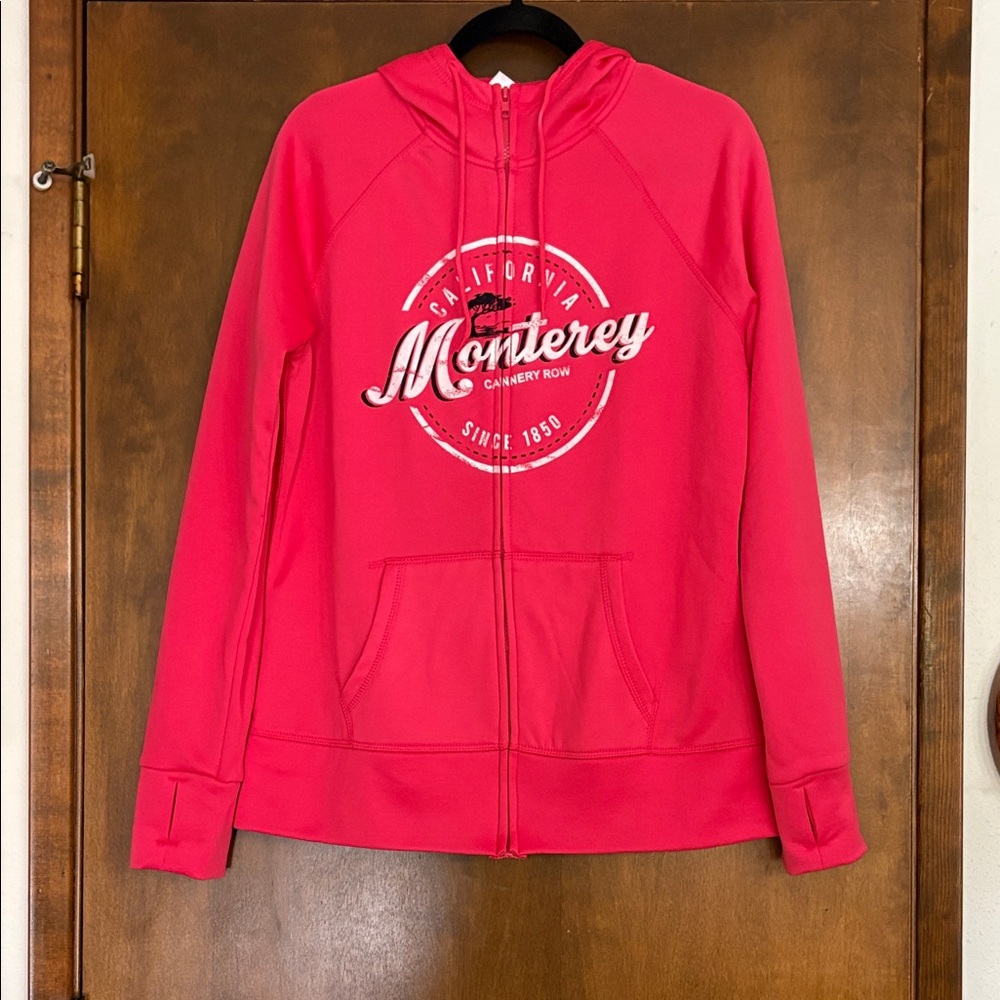 Monterey California Sweatshirt Size Large Red Coral color Never Worn